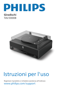 Manuale Philips TAV3000B Giradischi