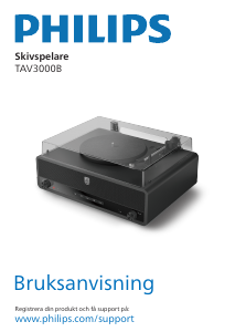 Bruksanvisning Philips TAV3000B Skivspelare