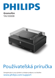 Návod Philips TAV3000B Gramofón