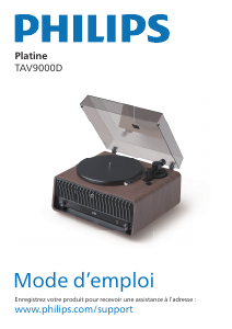 Mode d’emploi Philips TAV9000D Platine