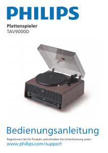 Bedienungsanleitung Philips TAV9000D Plattenspieler
