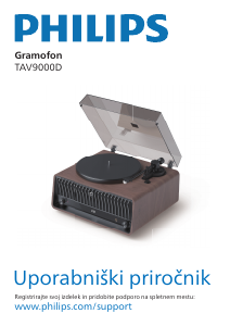 Priročnik Philips TAV9000D Vrtljiva plošča
