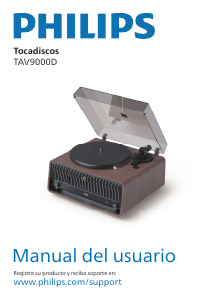 Manual de uso Philips TAV9000D Giradiscos