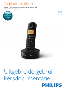 Handleiding Philips D1603B Draadloze telefoon