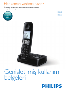 Bedienungsanleitung Philips D2502B Schnurlose telefon