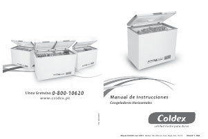Manual de uso Coldex CH10 Congelador