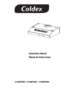 Manual Coldex CC61EP250 Cooker Hood