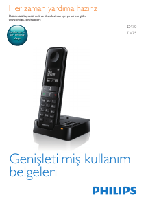 Bedienungsanleitung Philips D4751B Schnurlose telefon