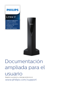 Manual de uso Philips M3551B Teléfono inalámbrico