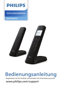 Bedienungsanleitung Philips M4751B Schnurlose telefon