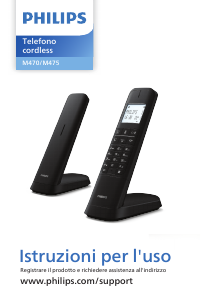 Manuale Philips M4751B Telefono senza fili