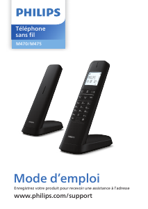 Mode d’emploi Philips M4751B Téléphone sans fil