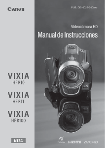 Manual de uso Canon VIXIA HF R10 Videocámara