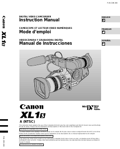 Manual Canon XL1S Camcorder