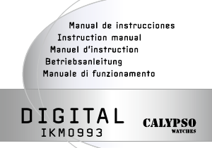 Manual de uso Calypso K5607 Digital Reloj de pulsera