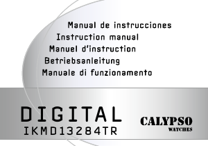 Manual de uso Calypso K5674 Digital Reloj de pulsera
