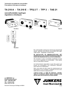 Mode d’emploi Junkers TA 210 E Thermostat