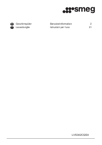 Manuale Smeg LVS342CQSX Lavastoviglie