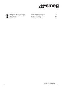 Manual Smeg LVS342CQSX Máquina de lavar louça