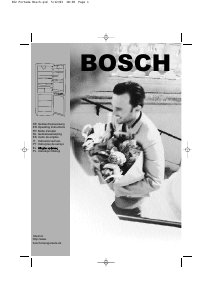 Bedienungsanleitung Bosch KGS3775SD Kühl-gefrierkombination