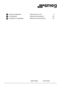 Manuale Smeg C41721E Frigorifero-congelatore