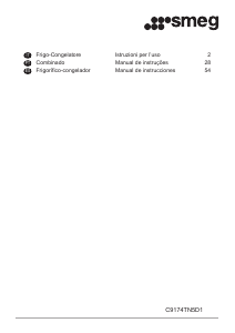 Manuale Smeg C9174TN5D1 Frigorifero-congelatore