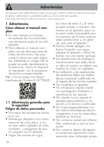 Manual de uso Smeg FAB38RWH5 Frigorífico combinado