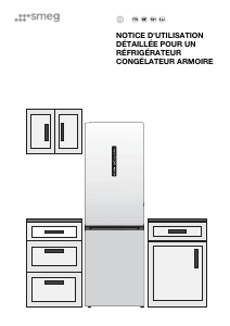 Mode d’emploi Smeg RC19XDNMD Réfrigérateur combiné