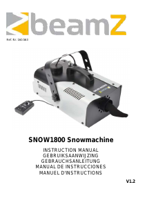 Manual de uso BeamZ 160.563 SNOW1800 Maquina de nieve