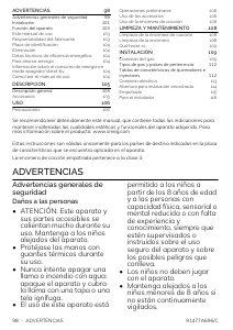 Manual de uso Smeg PS9062 Placa