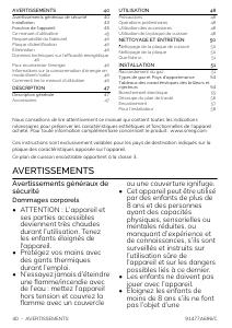 Mode d’emploi Smeg PS9062 Table de cuisson
