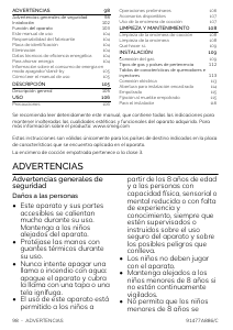 Manual de uso Smeg PV164B3 Placa