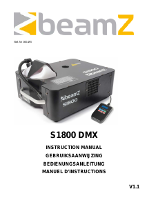 Mode d’emploi BeamZ 160.493 S1800 DMX Machine à fumée