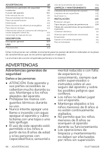 Manual de uso Smeg S60GHS Placa