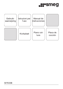 Manual de uso Smeg SI7633B1 Placa