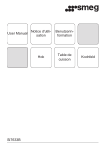 Mode d’emploi Smeg SI7633B1 Table de cuisson