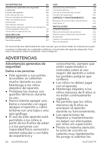 Manual de uso Smeg SIB2641D Placa