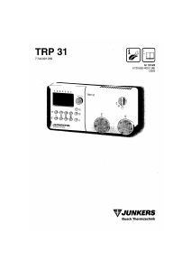 Manual de uso Junkers TRP 31 Termostato
