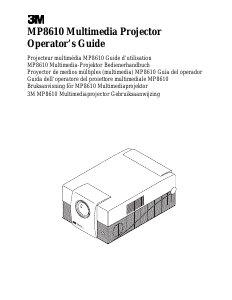 Manual 3M MP8610 Projector