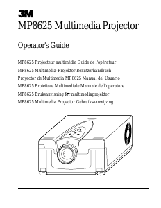 Handleiding 3M MP8625 Beamer