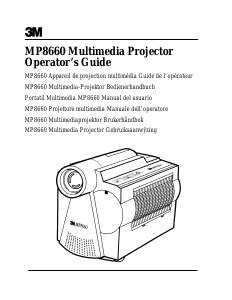 Manual 3M MP8660 Projector