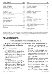 Manual de uso Smeg SO4102M1B3 Horno