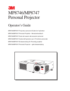 Manual 3M MP8746 Projector