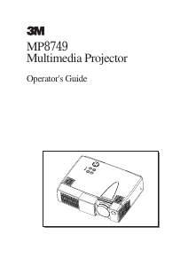 Manual 3M MP8749 Projector