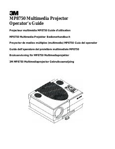 Handleiding 3M MP8750 Beamer