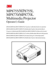 Manual 3M MP8755L Projector