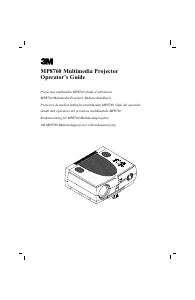 Manual 3M MP8760 Projector