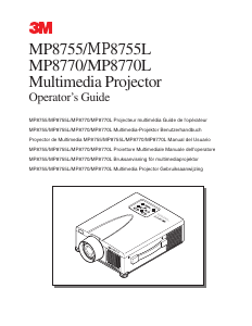 Manual 3M MP8770L Projector