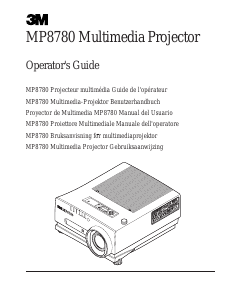 Manual 3M MP8780 Projector