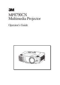 Manual 3M MP8790CN Projector
